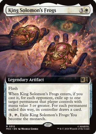 King Solomon's Frogs (Extended Art) - Commander: Marvel Super Heroes Foil