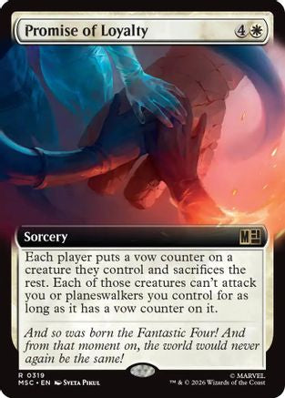 Promise of Loyalty (Extended Art) - Commander: Marvel Super Heroes