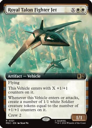 Royal Talon Fighter Jet (Extended Art) - Commander: Marvel Super Heroes Foil
