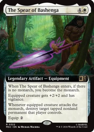 The Spear of Bashenga (Extended Art) - Commander: Marvel Super Heroes Foil
