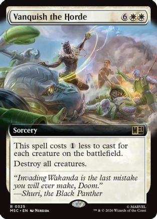 Vanquish the Horde (Extended Art) - Commander: Marvel Super Heroes
