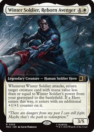 Winter Soldier, Reborn Avenger (Extended Art) - Commander: Marvel Super Heroes