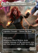 Black Widow, Intel Expert (Borderless) - Commander: Marvel Super Heroes Foil