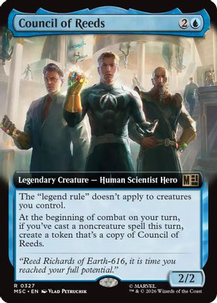 Council of Reeds (Extended Art) - Commander: Marvel Super Heroes