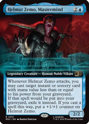 Helmut Zemo, Mastermind (Extended Art) - Commander: Marvel Super Heroes