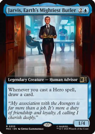 Jarvis, Earth's Mightiest Butler (Extended Art) - Commander: Marvel Super Heroes