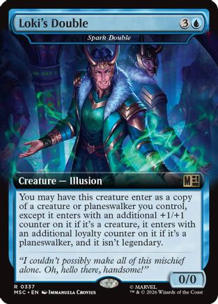 Loki's Double - Spark Double (Extended Art) - Commander: Marvel Super Heroes
