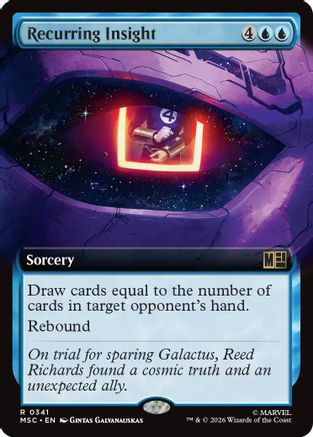 Recurring Insight (Extended Art) - Commander: Marvel Super Heroes Foil