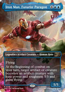 Iron Man, Futurist Paragon (Borderless) - Commander: Marvel Super Heroes Foil