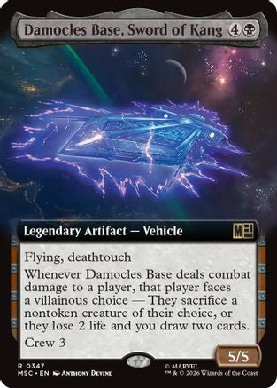 Damocles Base, Sword of Kang (Extended Art) - Commander: Marvel Super Heroes Foil