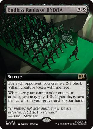 Endless Ranks of HYDRA (Extended Art) - Commander: Marvel Super Heroes