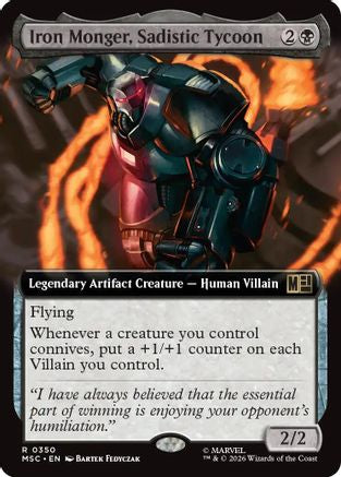 Iron Monger, Sadistic Tycoon (Extended Art) - Commander: Marvel Super Heroes