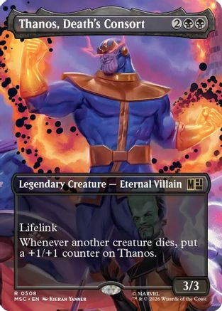 Thanos, Death's Consort (Extended Art) - Commander: Marvel Super Heroes Foil