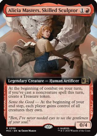 Alicia Masters, Skilled Sculptor (Extended Art) - Commander: Marvel Super Heroes Foil