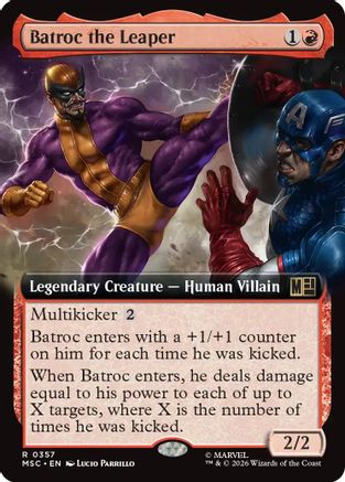 Batroc the Leaper (Extended Art) - Commander: Marvel Super Heroes Foil