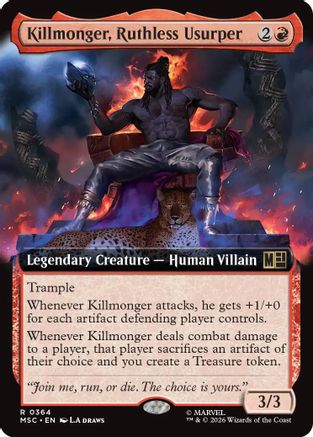 Killmonger, Ruthless Usurper (Extended Art) - Commander: Marvel Super Heroes Foil