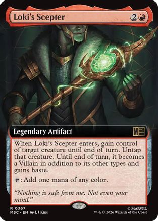 Loki's Scepter (Extended Art) - Commander: Marvel Super Heroes Foil