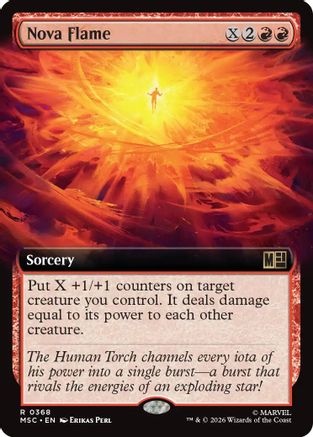 Nova Flame (Extended Art) - Commander: Marvel Super Heroes Foil