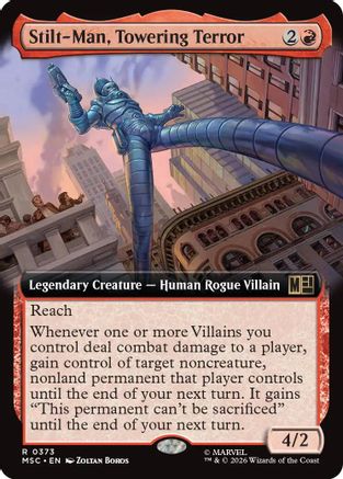 Stilt-Man, Towering Terror (Extended Art) - Commander: Marvel Super Heroes Foil