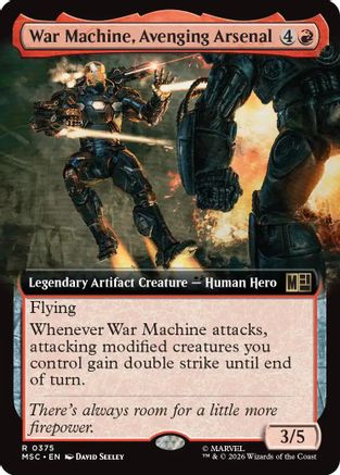 War Machine, Avenging Arsenal (Extended Art) - Commander: Marvel Super Heroes