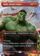 Hulk, Always Angry (Borderless) - Commander: Marvel Super Heroes