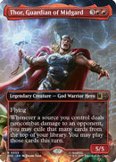 Thor, Guardian of Midgard (Borderless) - Commander: Marvel Super Heroes Foil
