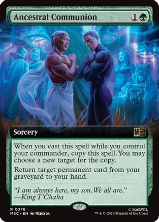 Ancestral Communion (Extended Art) - Commander: Marvel Super Heroes Foil