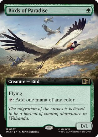 Birds of Paradise (Extended Art) - Commander: Marvel Super Heroes Foil