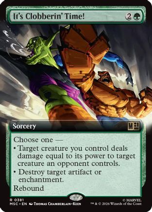 It's Clobberin' Time! (Extended Art) - Commander: Marvel Super Heroes