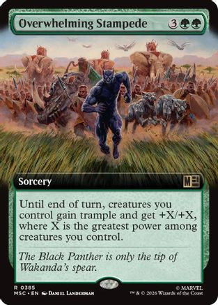 Overwhelming Stampede (Extended Art) - Commander: Marvel Super Heroes