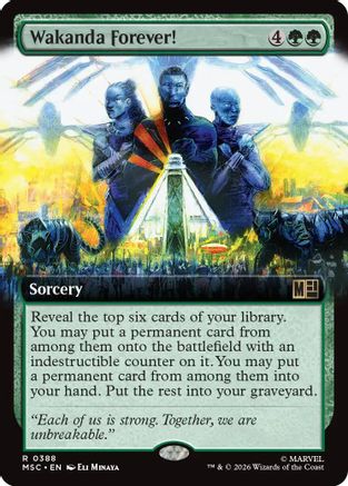Wakanda Forever! (Extended Art) - Commander: Marvel Super Heroes