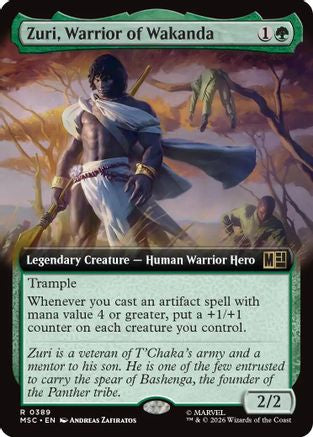 Zuri, Warrior of Wakanda (Extended Art) - Commander: Marvel Super Heroes