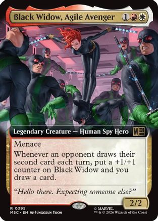 Black Widow, Agile Avenger (Extended Art) - Commander: Marvel Super Heroes