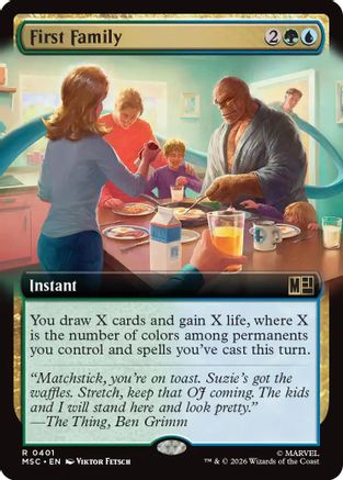 First Family (Extended Art) - Commander: Marvel Super Heroes