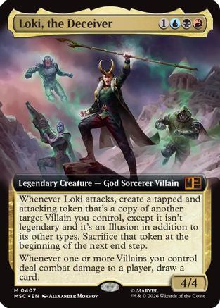 Loki, the Deceiver (Extended Art) - Commander: Marvel Super Heroes Foil
