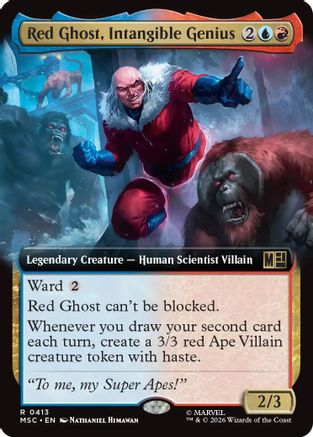 Red Ghost, Intangible Genius (Extended Art) - Commander: Marvel Super Heroes Foil