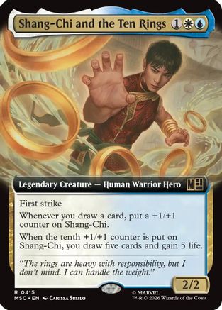 Shang-Chi and the Ten Rings (Extended Art) - Commander: Marvel Super Heroes Foil
