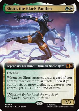 Shuri, the Black Panther (Extended Art) - Commander: Marvel Super Heroes Foil