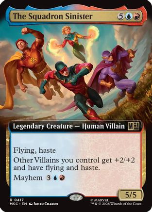 The Squadron Sinister (Extended Art) - Commander: Marvel Super Heroes