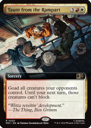 Taunt from the Rampart (Extended Art) - Commander: Marvel Super Heroes