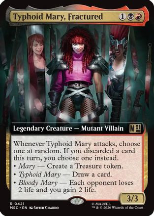 Typhoid Mary, Fractured (Extended Art) - Commander: Marvel Super Heroes