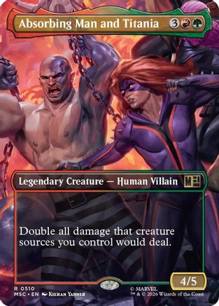 Absorbing Man and Titania (Borderless) - Commander: Marvel Super Heroes