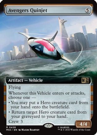 Avengers Quinjet - Hammer of Nazahn (Extended Art) - Commander: Marvel Super Heroes