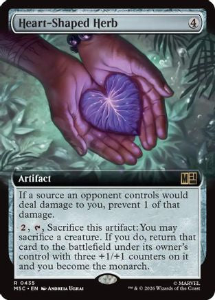 Heart-Shaped Herb (Extended Art) - Commander: Marvel Super Heroes Foil