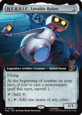 H.E.R.B.I.E., Lovable Robot (Extended Art) - Commander: Marvel Super Heroes