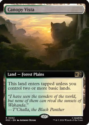 Canopy Vista (Extended Art) - Commander: Marvel Super Heroes Foil