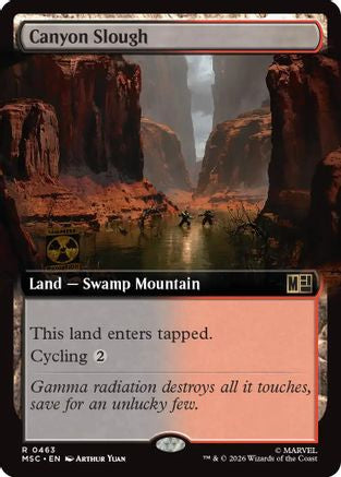 Canyon Slough (Extended Art) - Commander: Marvel Super Heroes Foil