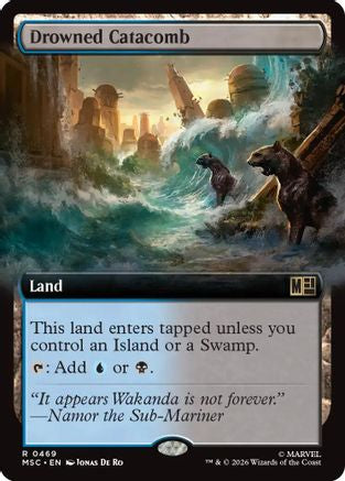 Drowned Catacomb (Extended Art) - Commander: Marvel Super Heroes Foil