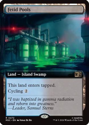 Fetid Pools (Extended Art) - Commander: Marvel Super Heroes Foil