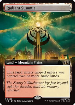 Radiant Summit (Extended Art) - Commander: Marvel Super Heroes